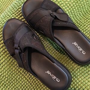 Alexis italian  comfort velcro sandels